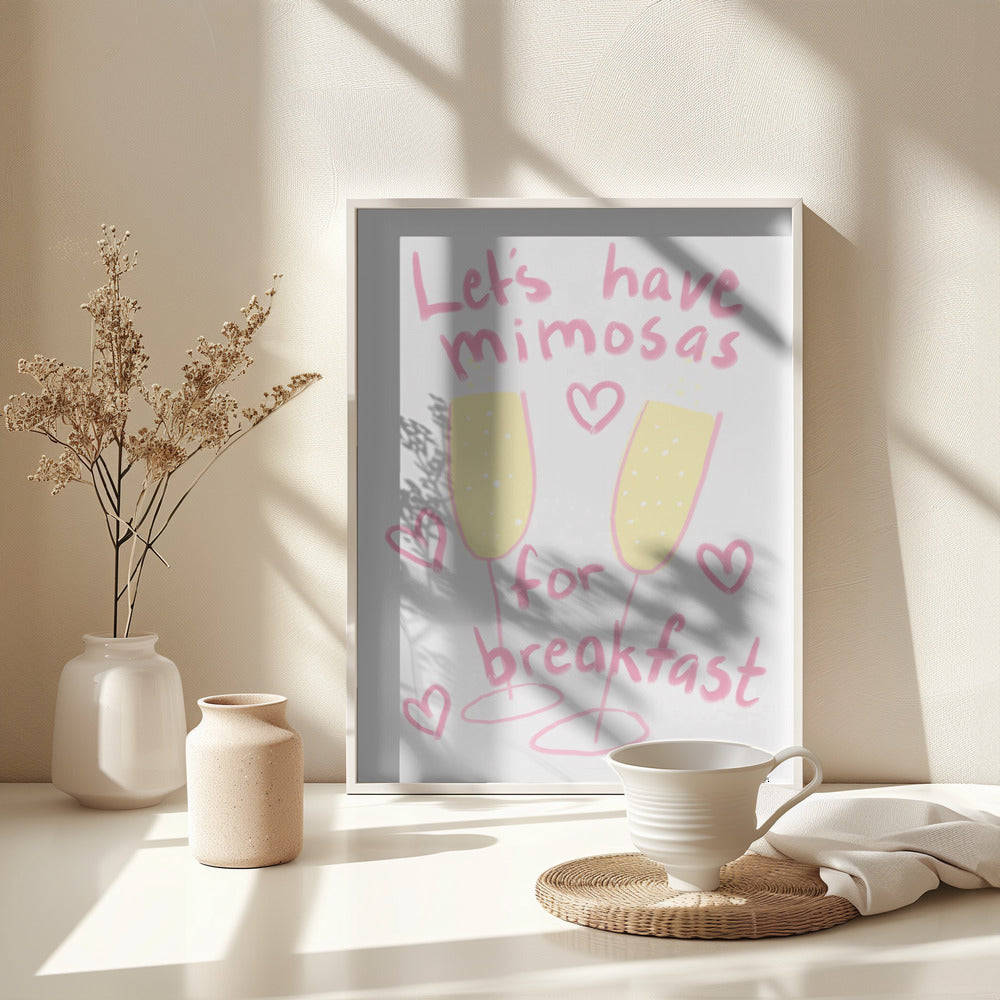 Mimosas - Poster / Art Print - interiör