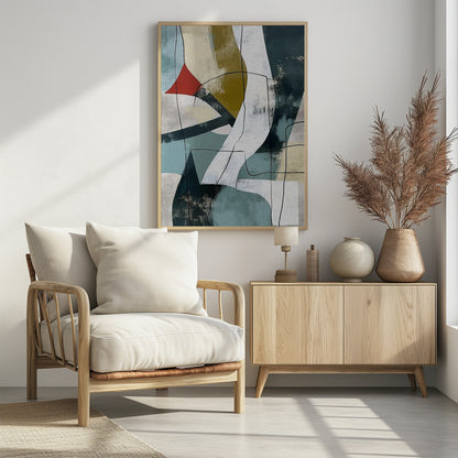 Abstract Fields No 2 - Poster / Art Print - interiör