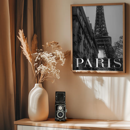 Paris Text 1 - Poster / Art Print - interiör