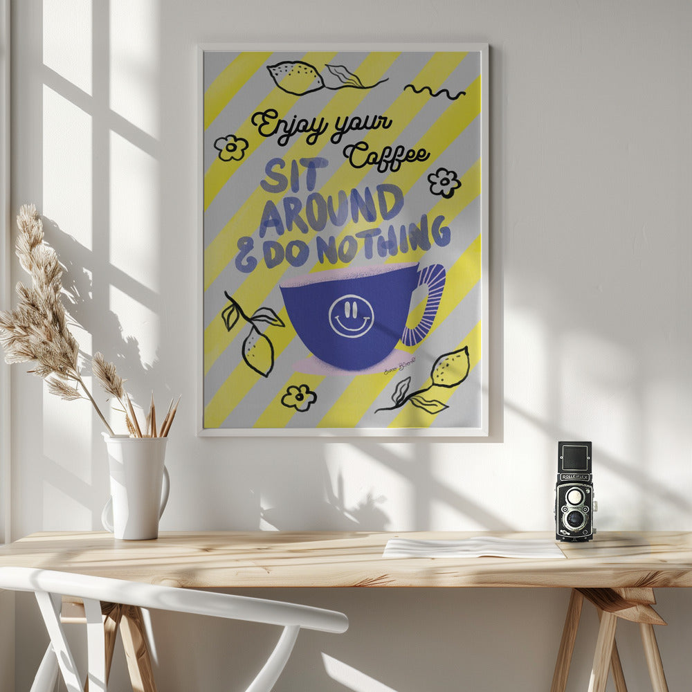 Enjoy Coffee - Poster / Art Print - interiör