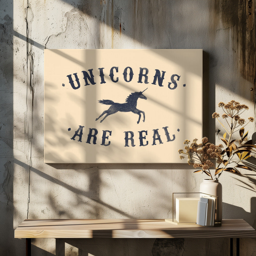 Unicorns Are Real Ii - Poster / Art Print - interiör