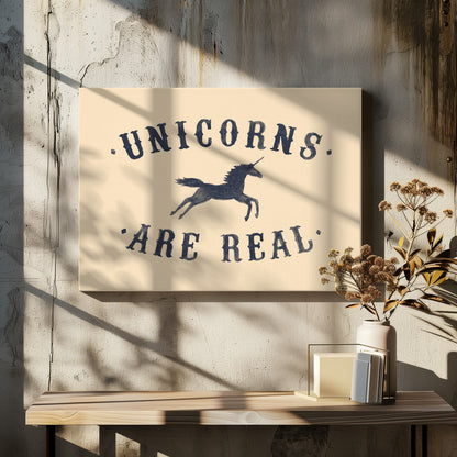 Unicorns Are Real Ii - Poster / Art Print - interiör