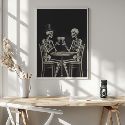 Celebrating Skeletons - Poster / Art Print - interiör