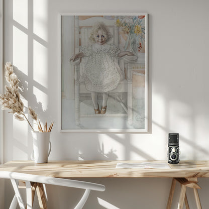 Portrait of Inga Maria Thiel, 1918 - Poster / Art Print - interiör