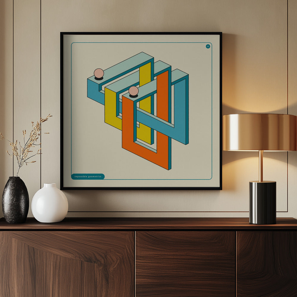 Impossible Geometrics 25 - Poster / Art Print - interiör