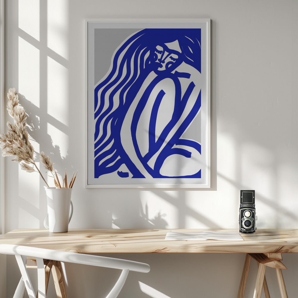 The Silence (Blue) - Poster / Art Print - interiör