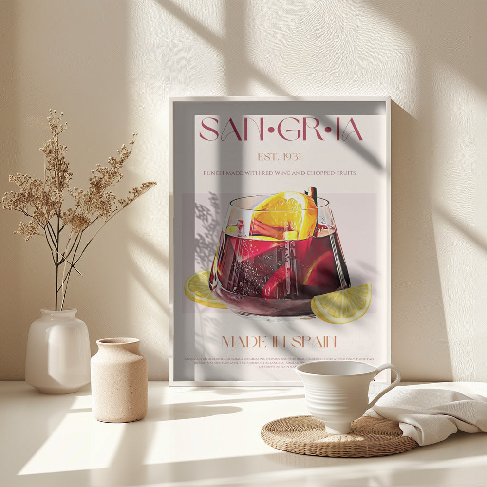 Sangria print - Poster / Art Print - interiör