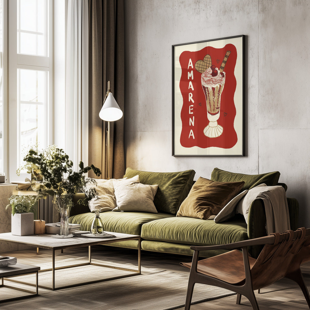 Amarena - Poster / Art Print - interiör