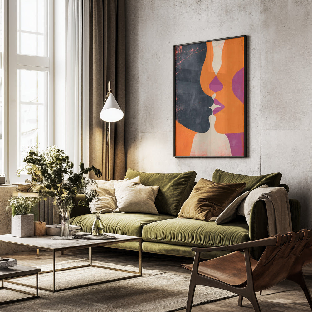 The Kiss - Poster / Art Print - interiör