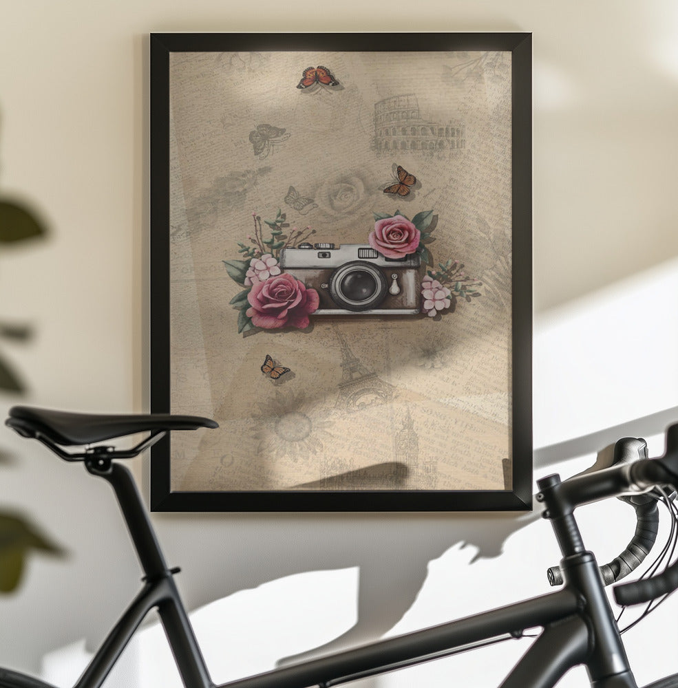 Vintage Camera - Poster / Art Print - interiör