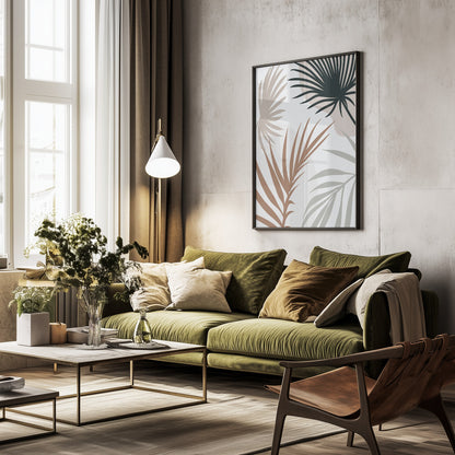Tropical Leaves No4 - Poster / Art Print - interiör