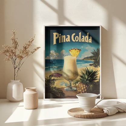 Pina Colada Vintage - Poster / Art Print - interiör