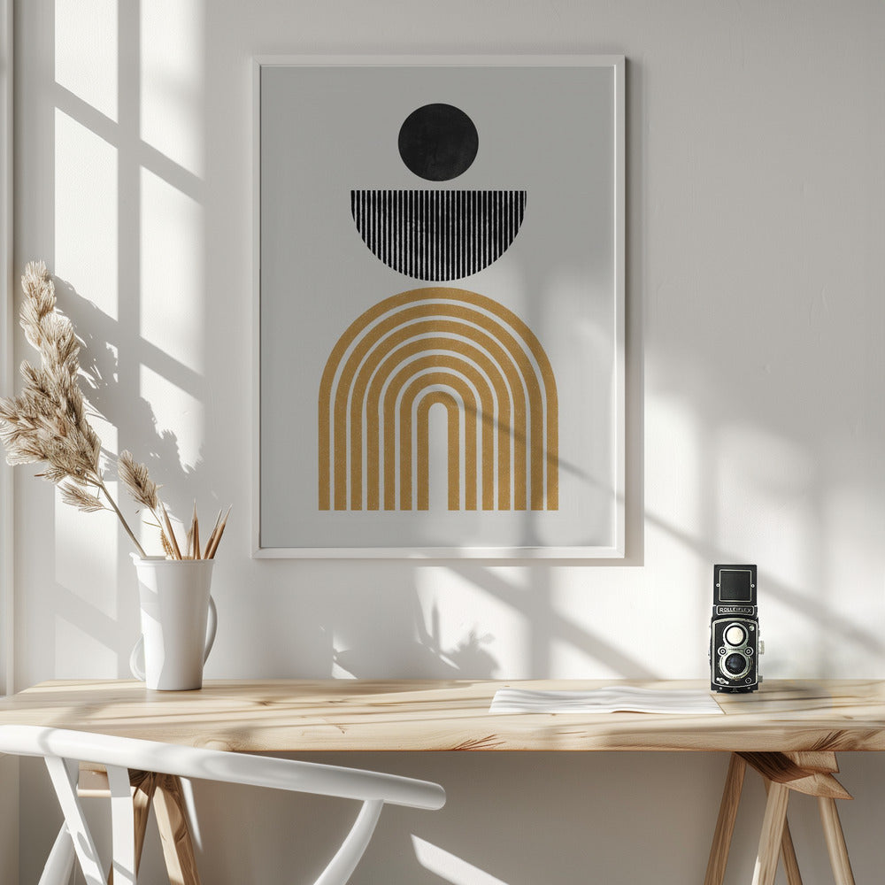 Midcentury Composition - Poster / Art Print - interiör