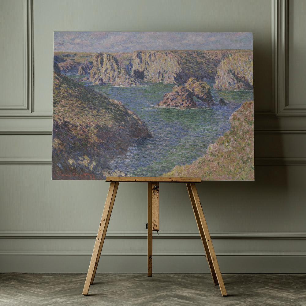 Port Domois, Belle Isle (1887) By Claude Monet - Poster / Art Print - interiör