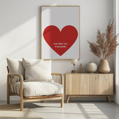 All Good - Poster / Art Print - interiör