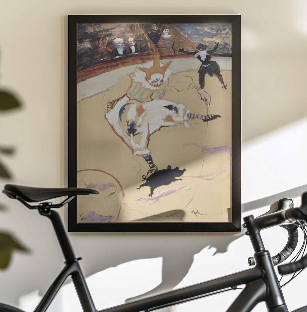 At the Circus Fernando Medrano With a Piglet (ca. 1889) - Poster / Art Print - interiör
