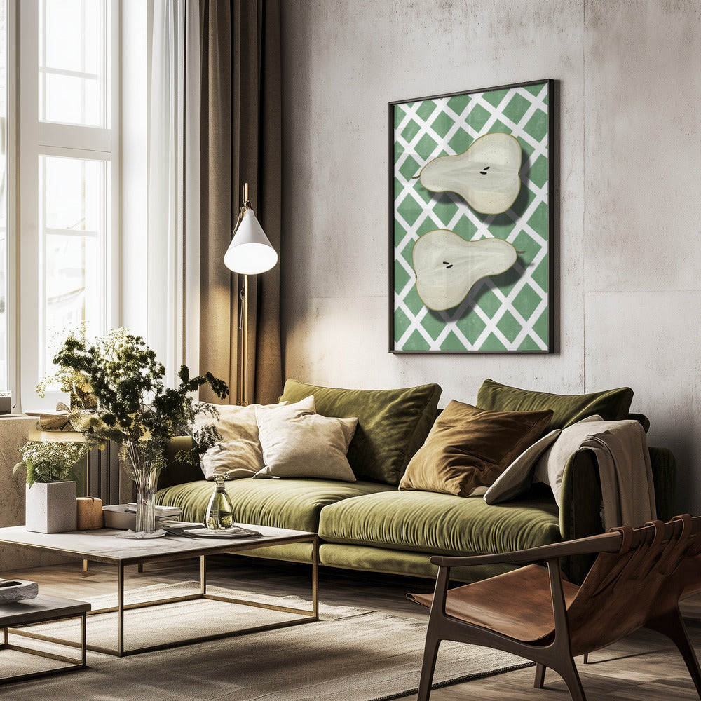 Pears - Poster / Art Print - interiör