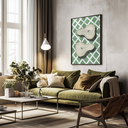 Pears - Poster / Art Print - interiör