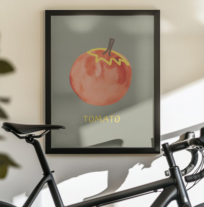 Tomato in Green - Poster / Art Print - interiör