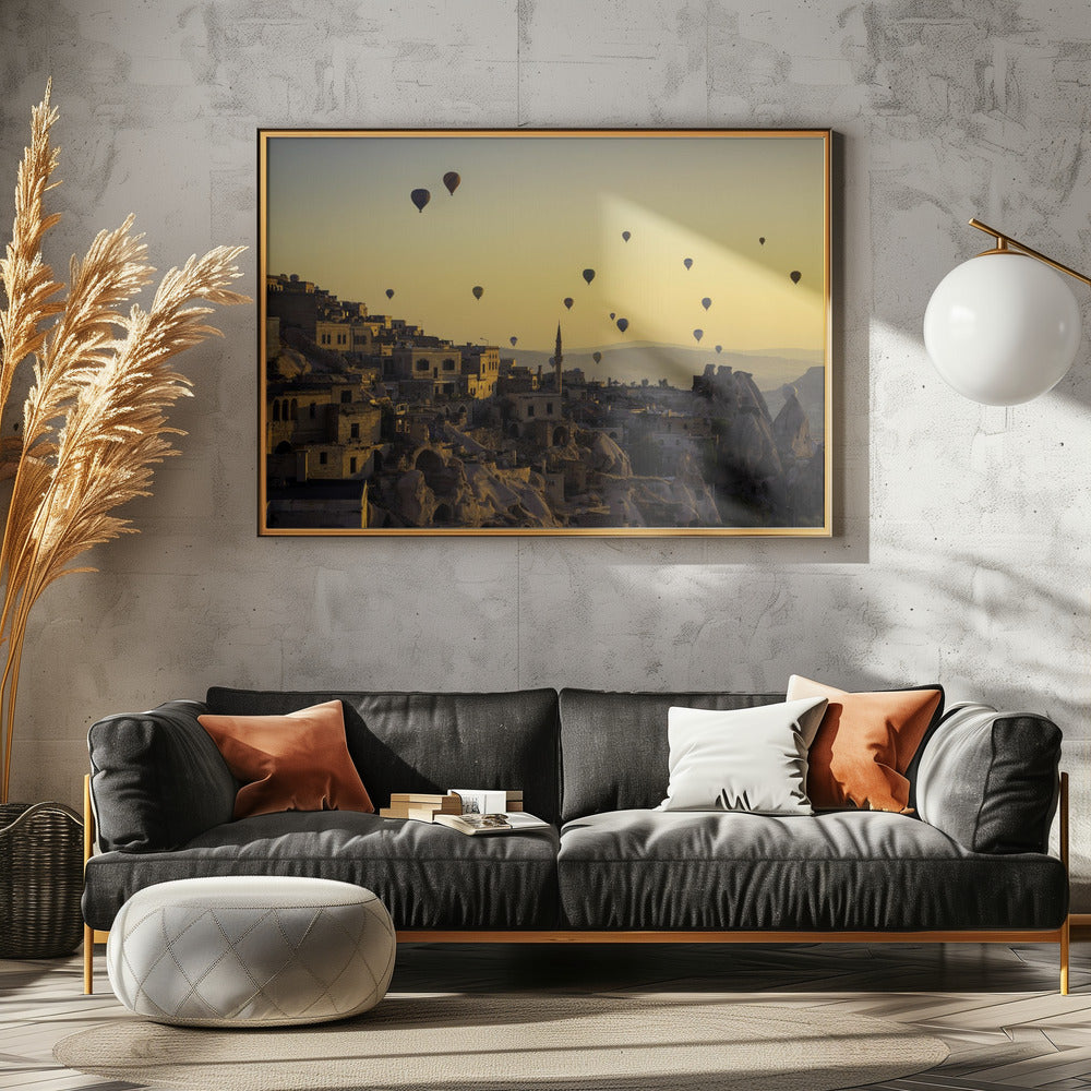 Sunrise over Cappadocia - Poster / Art Print - interiör