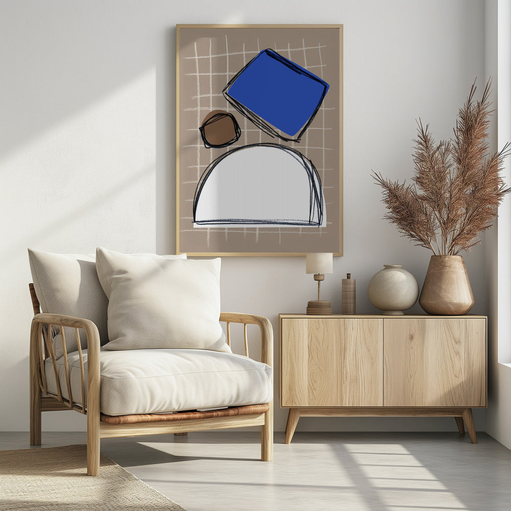Shape Play 1 - Poster / Art Print - interiör