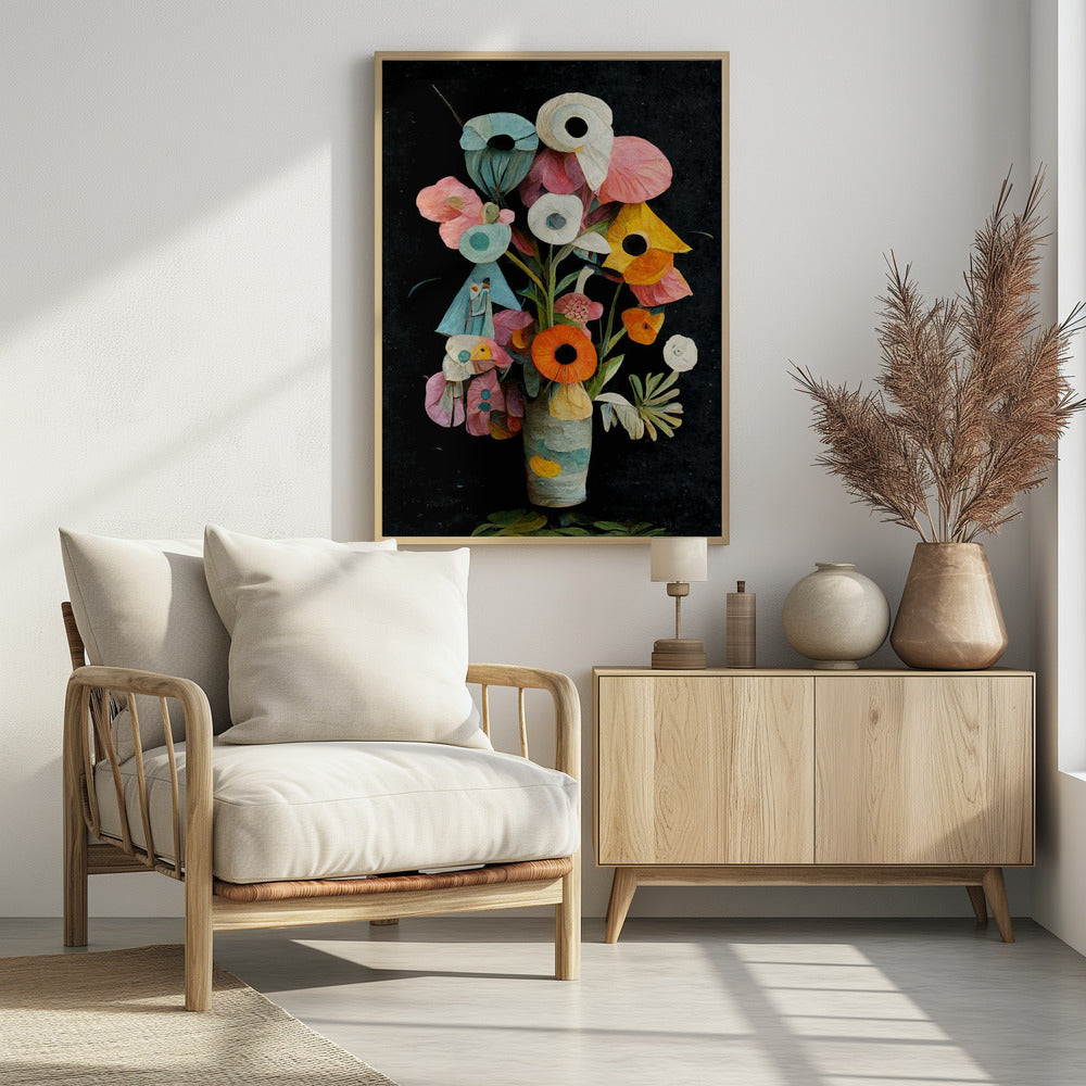 Les Fleurs - Poster / Art Print - interiör