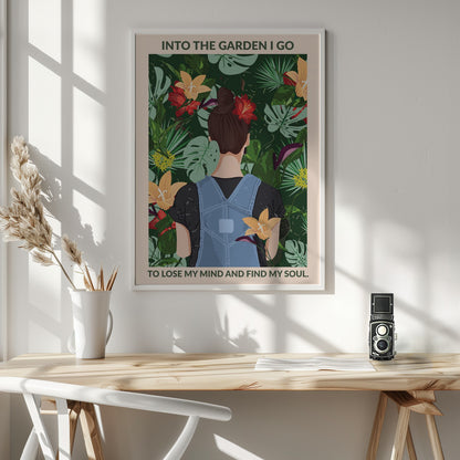 Into the Garden Standard Wall Art - Poster / Art Print - interiör