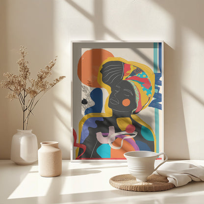 Modern Abstract Woman 3 - Poster / Art Print - interiör