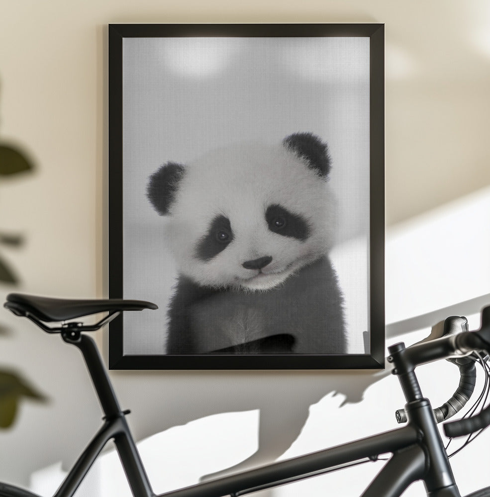 Peekaboo Baby Panda - Poster / Art Print - interiör