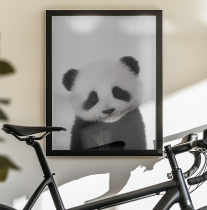 Peekaboo Baby Panda - Poster / Art Print - interiör