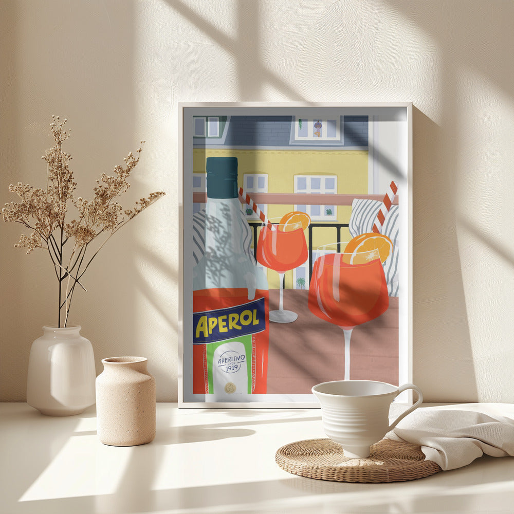 Balcony Hygge - Poster / Art Print - interiör