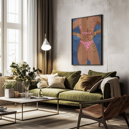My ass my rules - Poster / Art Print - interiör