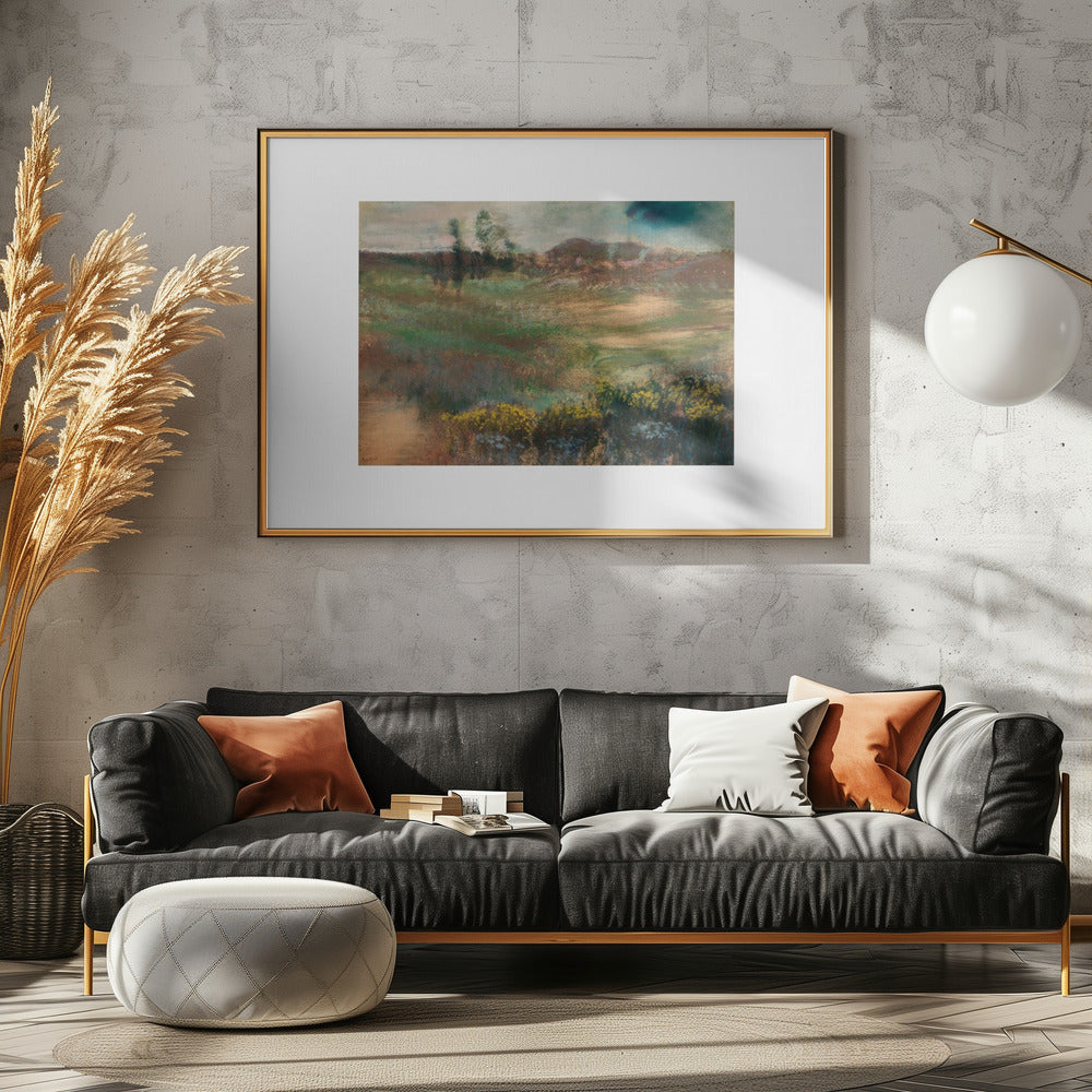 Landscape With Smokestacks  No.2 - Poster / Art Print - interiör
