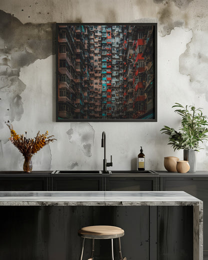 Apartments in Hong Kong - Poster / Art Print - interiör