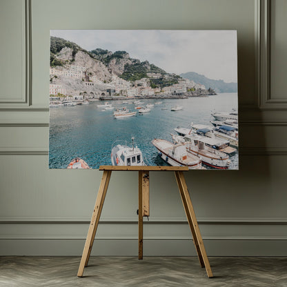Amalfi coast with boats #2 - Poster / Art Print - interiör