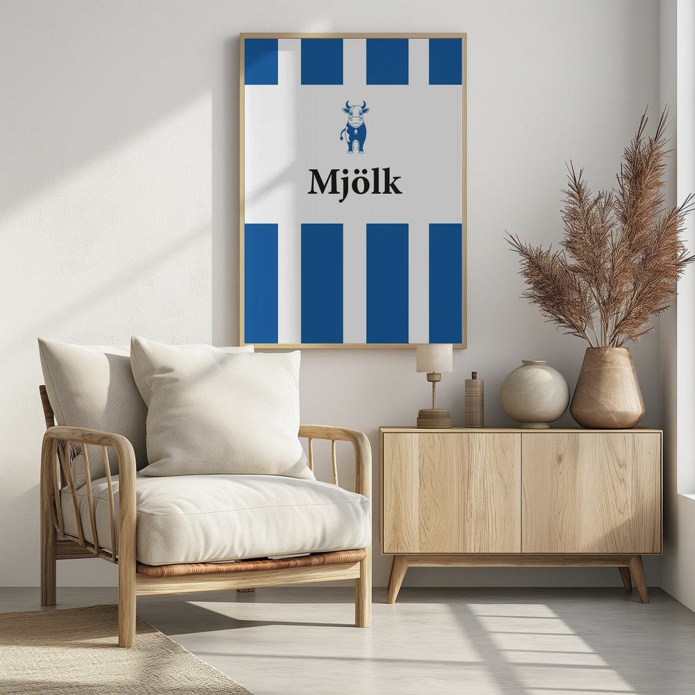 Mjölk Röd - Poster / Art Print - interiör