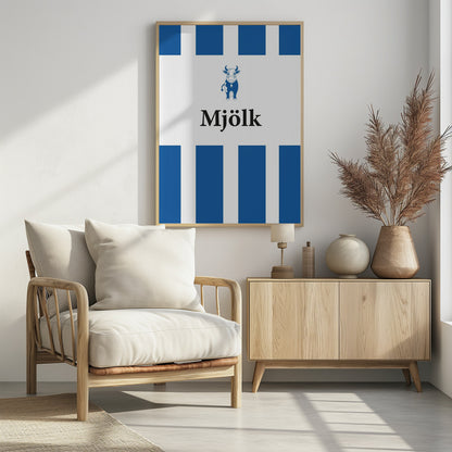 Mjölk Röd - Poster / Art Print - interiör