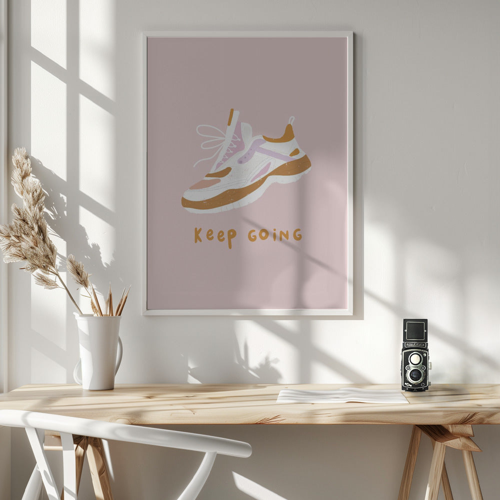 Keep Going - Poster / Art Print - interiör