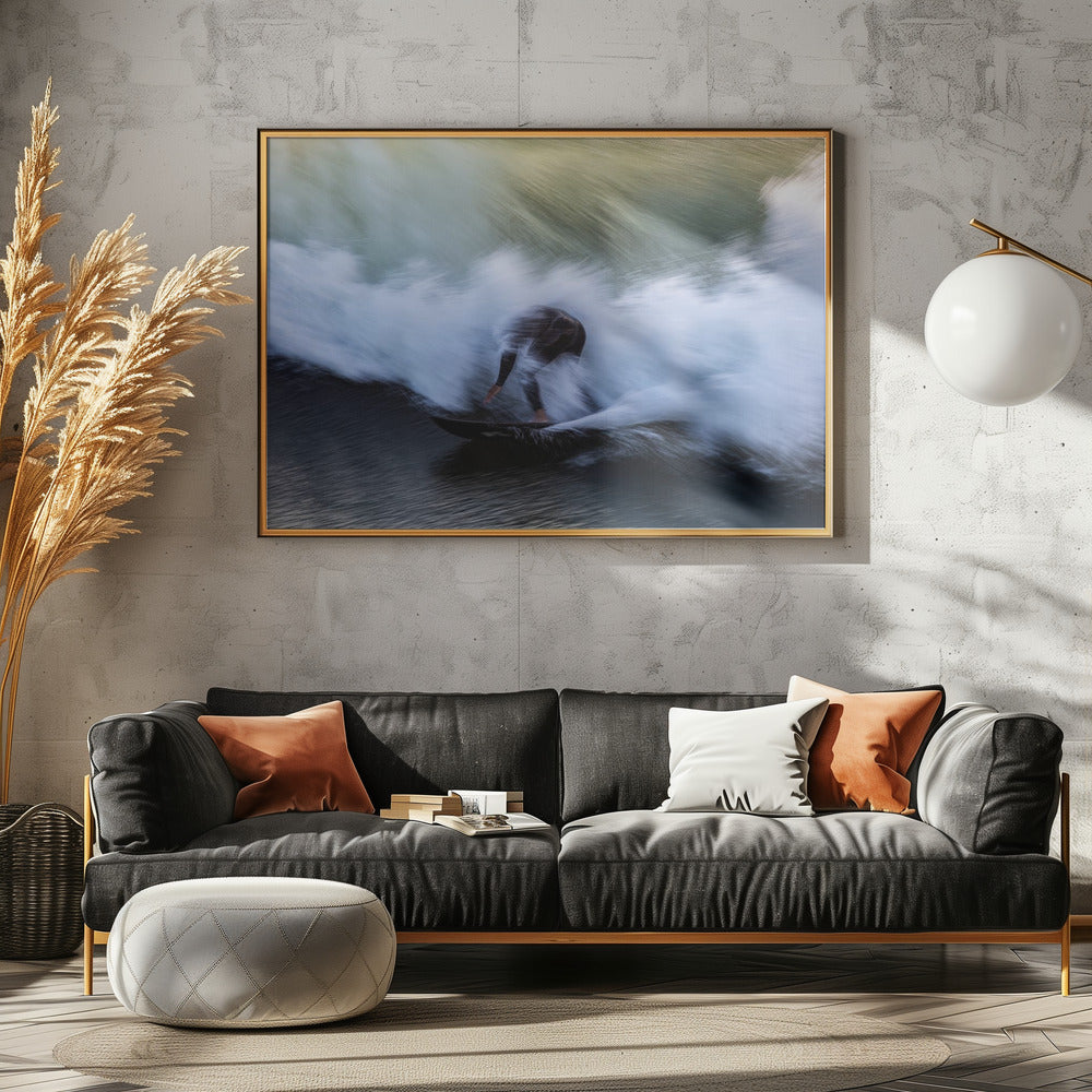 In the wave - Poster / Art Print - interiör