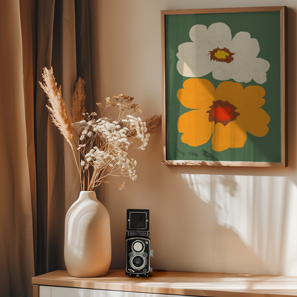 Flower Power 1 - Poster / Art Print - interiör