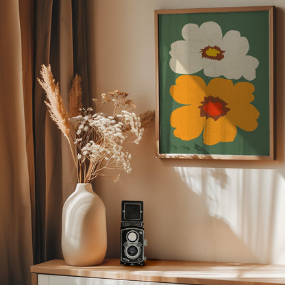 Flower Power 1 - Poster / Art Print - interiör