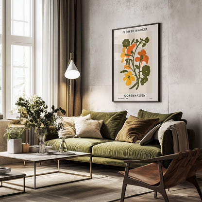 Flower Market. Copenhagen - Poster / Art Print - interiör