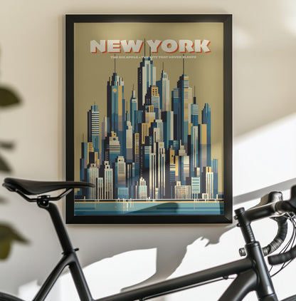 New York Skyline - Poster / Art Print - interiör