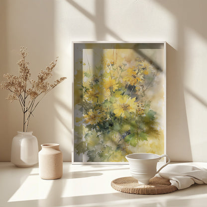 Summer Flowers No 3 - Poster / Art Print - interiör