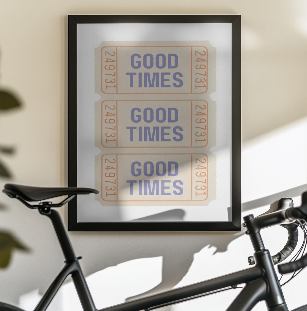 Coastal Blue Good Times - Poster / Art Print - interiör
