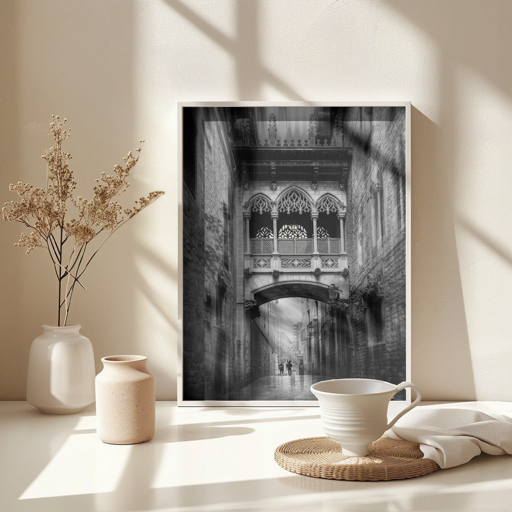 Bishop´s Bridge (Barcelona Series) - Poster / Art Print - interiör