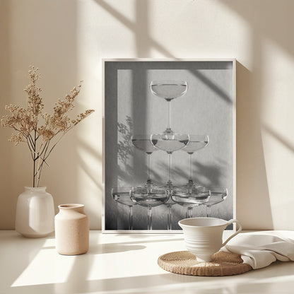 Champagne tower_9 - Poster / Art Print - interiör