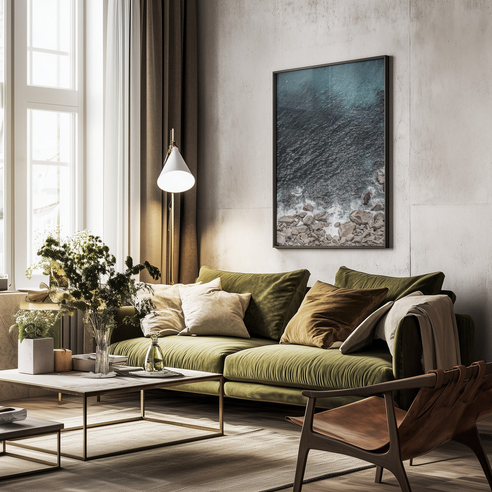 Jade Shoreline - Poster / Art Print - interiör
