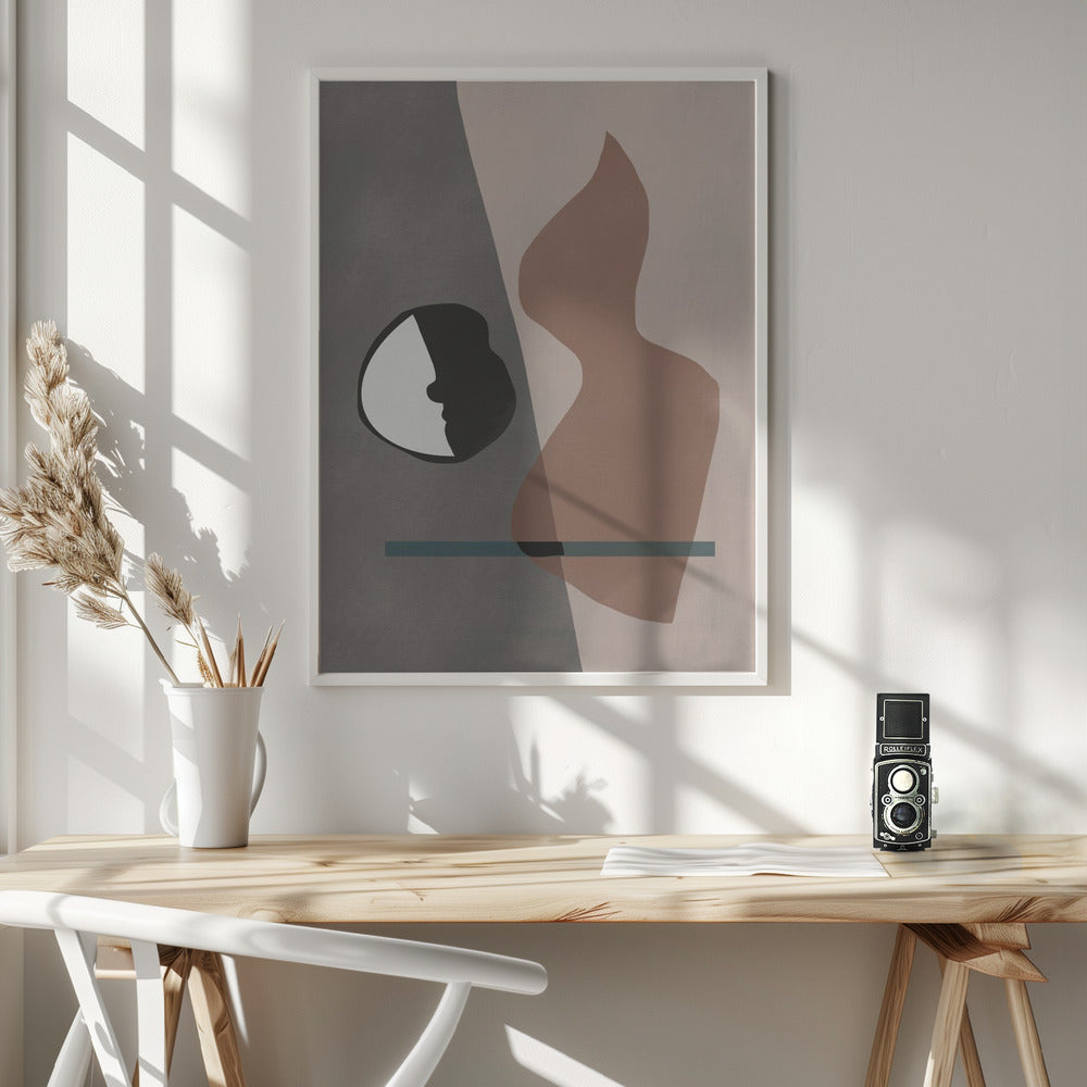 Yin Yang Fire - Poster / Art Print - interiör