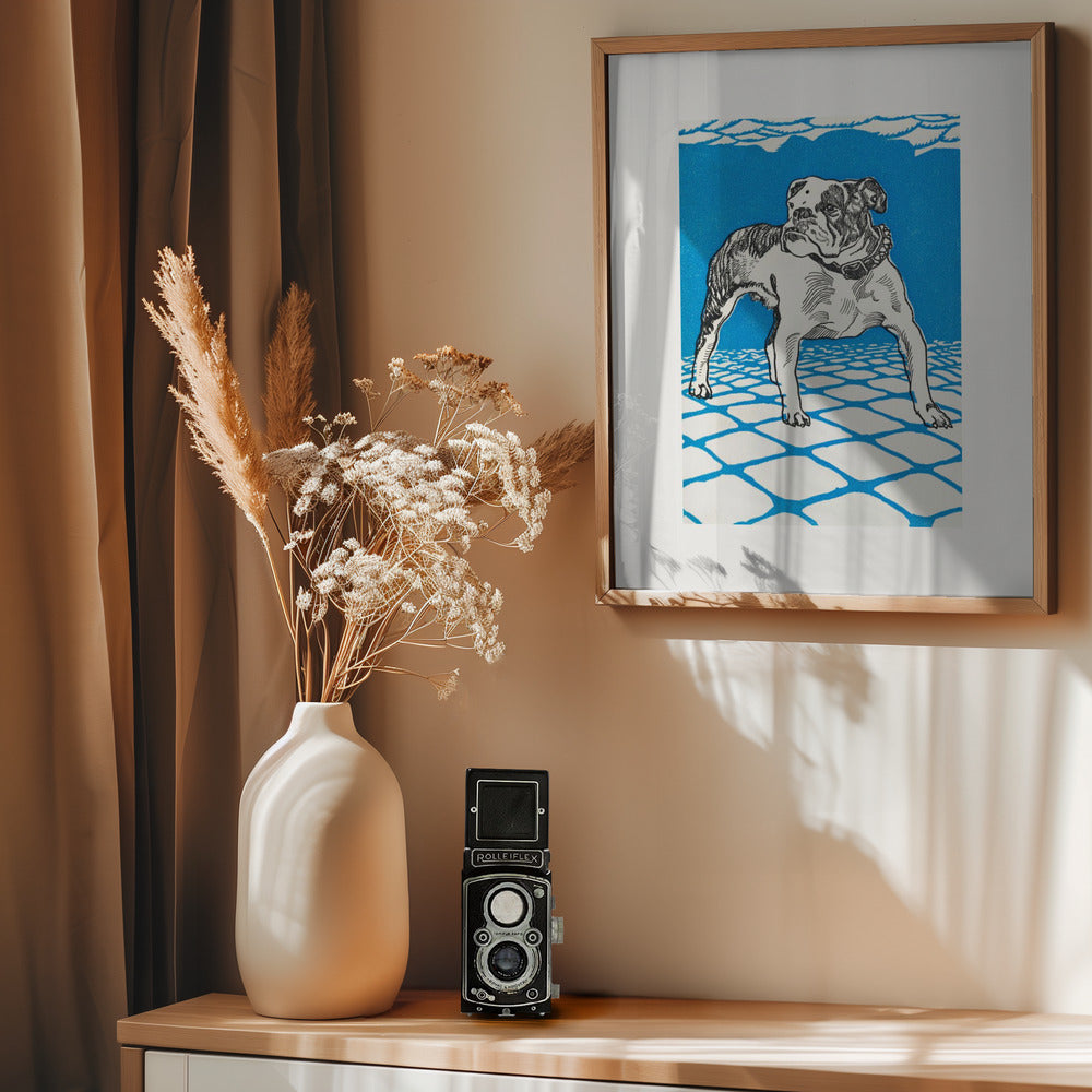 Bulldog - Poster / Art Print - interiör